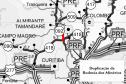 Mapa da duplicação entre Curitiba e Almirante Tamandaré