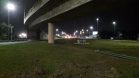 Iluminação do novo viaduto em Paranaguá