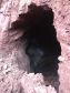 Caverna esférica de 4,8 metros de diâmetro localizada a 3 metros de profundidade na terceira faixa da PR-445, no km 3+600, em Mauá da Serra
