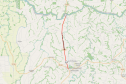 Mapa da PR-486 entre Assis Chateaubriand e o Rio Piquiri