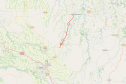 Mapa da PR-239 entre Assis Chateaubriand e Bragantina