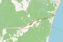 PR-412 entre Guaratuba e Santa Catarina - mapa