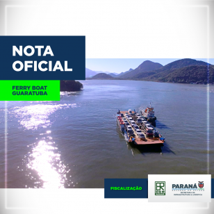 Nota oficial ferry boat de guaratuba