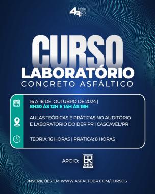 Curso Laboratório Concreto Asfáltico em Cascavel