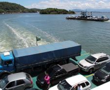 Ferry Boat de Guaratuba, em referência à licitação da nova concessão da travessia por meio do ferry-boat