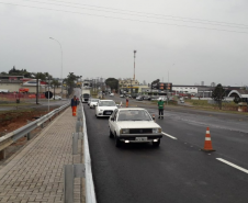 Novo viaduto de Guarapuava em obras