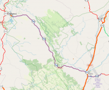 Mapa da PR-340 entre Castro e Tibagi