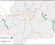 Mapa do lote 01 do programa Integra Paraná