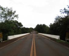 Ponte Rio Santa Quitéria PR-317 no limite entre Ouro Verde do Oeste e São Pedro do Iguaçu