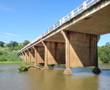 Reforma de OAE - Ponte Rio Bom PRC-466 no limite entre Kaloré e Borrazópolis