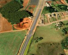 Imagem da maquete digital da obra de duplicação da PRC-466 entre Guarapuava e Palmeirinha