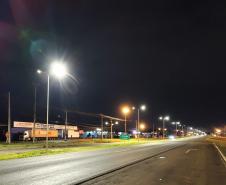 Nova iluminação da BR-277 em Foz do Iguaçu