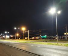 Nova iluminação da BR-277 em Foz do Iguaçu