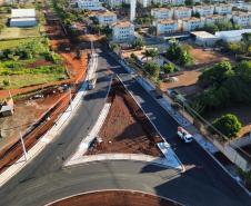 Novas marginais da BR-369, parte da obra do Viaduto da PUC, em Londrina
