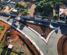 Novas marginais da BR-369, parte da obra do Viaduto da PUC, em Londrina