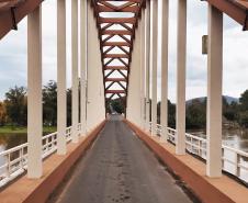 Ponte Manoel Ribas em União da Vitória, após obra de manutenção