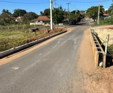 Reforma da ponte sobre o Ribeirão Patrimônio na PR-151 em Salto do Itararé
