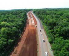 BR-469 obra de duplicação da Rodovia das Cataratas em Foz do Iguaçu