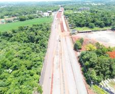 BR-469 obra de duplicação da Rodovia das Cataratas em Foz do Iguaçu