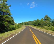 PRC-158 em Rio Bonito do Iguaçu, serviços de reperfilagem e sinalização