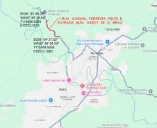 Mapa de Rio Negro - Rua Juvenal Ferreira Pinto e Estrada Darci de Oliveira Braz