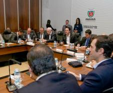 Governador Carlos Massa Ratinho Junior coordena reunião com a equipe de governo.  -  Curitiba, 25/06/2019  -  Foto: Valdelino Alves Pontes