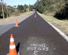 Três rodovias da Região Metropolitana de Curitiba, próximas a Santa Catarina, estão sendo recuperadas pelo Departamento de Estradas de Rodagem do Paraná (DER/PR)