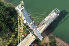 Obras da ponte da integração brasil paraguai