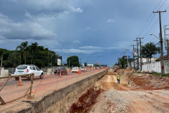 Obra do novo viaduto da BR-376 em São José dos Pinhais