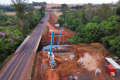 Construção de nova ponte na PR-445