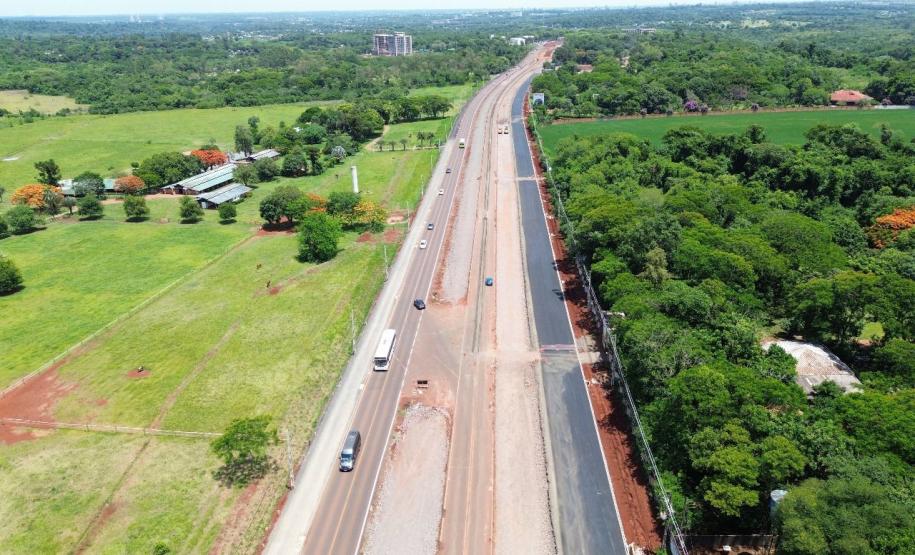 BR-469 obra de duplicação da Rodovia das Cataratas em Foz do Iguaçu
