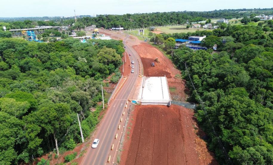 BR-469 obra de duplicação da Rodovia das Cataratas em Foz do Iguaçu